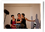 annie griffin, daniela nardini, denise mina (right to left) © gp - awards night 2010