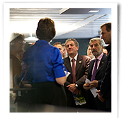 dorothy miell welcomes delegation